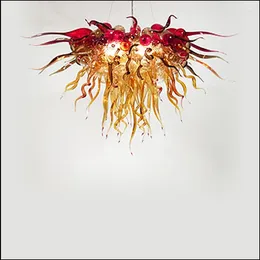 Chandeliers Superior Quality Italian Blown Glass Chandelier Wedding Centrepieces Multi Coloured Ceiling Light