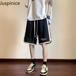 Men's Shorts Summer basketball printed patchwork shorts for mens loose casual street sports capris for mens underwear J240407