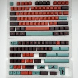 Pads 142 Keys G Copper Keycaps Cherry Profile Pbt Dye Sublimation Mechanical Keyboard Keycap for Mx Switch 61/64/68/84/87/104