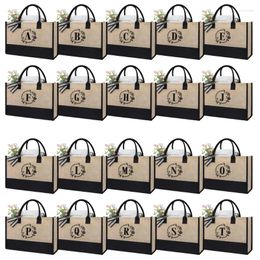 Storage Bags W3JA 20 Styles Large-Capacity One-Shoulder Shopping Bag Canvas Tote Letter