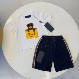 2 Luxury logo clothing sets Children's Clothing sets Boys' Clothing Summer Fashion Baby sets Designer children's sportswear sets 90-150cm D2