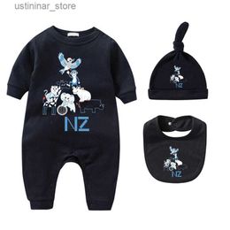 Rompers 100% Cotton Newborn Romper Sets Designer Baby Rompers New Born Jumpsuits Brand Kids Jumpsuit Girls Boys Clothes Babies Bodysuit CYD23103003 L47