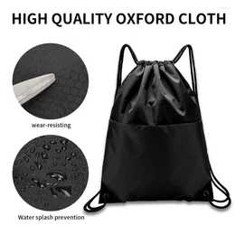 Outdoor Bags Drawstring Backpack Waterproof Rope Basketball Volleyball Bag Sports Fitness Zipper Men And Women