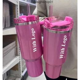 Stanleiness sell well 11 Same Black Chroma US Stock Holiday Red Winter Pink Limited Edition H20 Cosmo Pink Parade TUMBLER Mugs Valentines Day Gift Target water b 4RWO