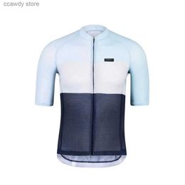Men's T-Shirts 2024 New lightweight Pro aero climbers Short seve cycling jersey Seamss process with open cell mesh fabric H240407
