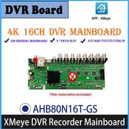 Recorder XMeye Software 4K 8MP 16CH Coaxial AHD DVR Motherboard BNC Video Input AHB80N16TGS Original Recorder Main Board H.265 Format