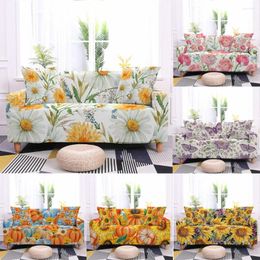 Chair Covers Sunflower Elastic Sofa For Living Room Mushroom Pumpkin Stretch Slipcovers Couch Corner Cover L Shape Need 2pcs