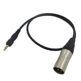 Accessories 3.5mm 3Pin XLR Microphone Cable Noise Reduction Antiwinding Stereo Wireless Microphone Connexion Cable for Sony D11 D21 V1