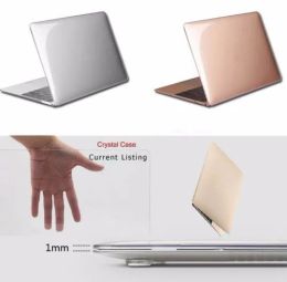 Adapter Transparent Crystal Plastic Hard Clear Laptop Shell Case Cove for Book Air 11 12 13 15 Inch Pro Retina Protector Cover Clear