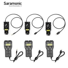 Microphones Saramonic SmartRig XLR Microphone Preamplifier Audio Adapter Mixer for PC 6.3mm Guitar iPad iPhone Camera Camcorder Youtube Vlog