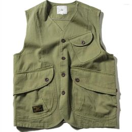 Hunting Jackets Men's Vest Outdoor Camping Hiking Casual Large Pockets Cargo Tooling Clothes Sleeveless Jacket Tactical Women Garden