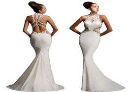 Sexy evening dressess Long Black Open Back Prom Bridesmaid Party Evening Dresses Formal Gown zuhair murad dresses2957269