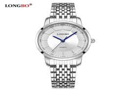 2020 LONGBO luxury Quartz Watch lovers Watches Women Men Couple Watches Steel Wristwatches Fashion Casual Watches Gold 1 pcs 802811627070