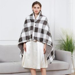 Blankets Modern Simple Multi-function Shawl Blanket Japanese Style Vintage Checkerboard Winter Cloak Household Storage Sofa