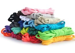 Fashion Casual Shoelaces High Quality Round Multicolor Shoe Laces Shoestring Martin Boots Sport Shoes Cord Ropes6576238