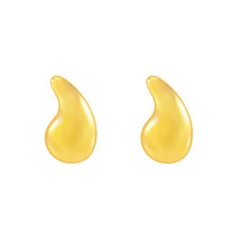 Hot selling stainless steel droplet earrings from Europe and America women's Instagram niche temperament versatile fashion 18K gold-plated earring accessories