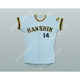 Hanshin Tigers K. Nakamura 14 Japan Baseball Jersey Any Name or Number New Stitched