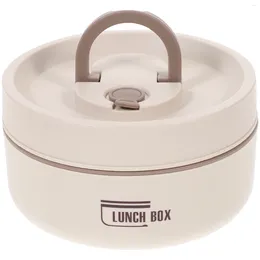 Dinnerware Thermal Lunch Box Multi-function Holder Breakfast Compact Container Picnic Bento Silica Gel