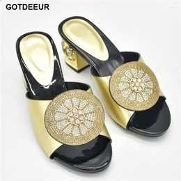 Dress Shoes 2024 Fashion Women Ladies And Sandals Italian Wedding Pumps Decorated With Rhinestone