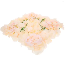 Decorative Flowers Decor Silk Rose Flower Panel Backdrop Artificial Wall Wedding Roses Fake Floral Cloth Decoration