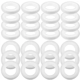 Decorative Flowers 30 Pcs Foam Circles For Crafts Wreath Rings Decor Floral Garland Christmas Forms