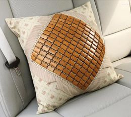 Pillow Mahjong Bamboo Mat Pillowcase Sofa Cover Car Thickening Without Core