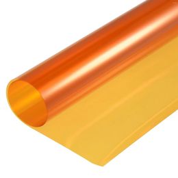 Window Stickers 4Pcs 40x50cm Gel Colour Philtre Paper Polyester Film Orange 85A For Po Studio Red Head Light DIY Accessory