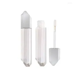 Storage Bottles Arrival Clear Lip Gloss Tube Transparent High Grade Refillable Container Silver Lid 6 ML Empty Cosmetic Packing Bottle 30pcs