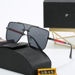 2024 designer sunglasses for women and men sunglasses classic Summer Fashion 3849 Pr Style metal and Plank Frame eye glasses UV Protection Lens