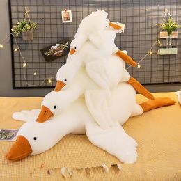 Simulated Big Goose Plush Toy Children's Gift Exhaust Pillow Napping Pillow Cute Big White Goose Doll Big Goose Pillow Wholesale