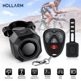 Kits Hollarm Wireless Bicycle Burglar Alarm Remote Control Electric Motorcycles Scooter Bike Security Protection Vibration Alarms
