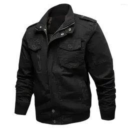 Men's Jackets Lightweight Jacket Casual Spring Outdoor Cotton Daily Wear Outerwear Black Army Green For Clothing