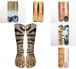 3D Socks Animal Claw Printed Women Men Hip Hop Stocking Cotton Hiphop 24 Colors6179579