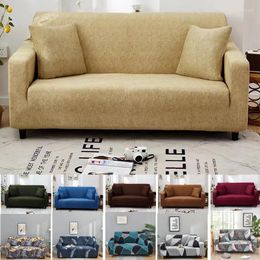 Chair Covers Linen Pattern Adjustable Sofa Cover 1 2 3 4 Seater Print Colorful Spandex Streach Couch For Living Room Slipcover