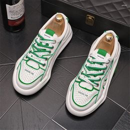 Casual Shoes Luxury Designers White Lace Up Breathable Sports Sneakers Round Toe Thick Bottom Business Driving Walking Loafers N147