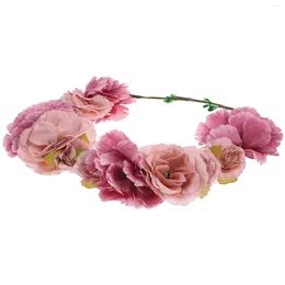 Decorative Flowers Hair Gems Women Floral Garland Crown Women's Accessories Accessory Girls