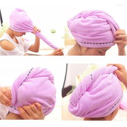 Towel Microfibre After Shower Hair Drying Wrap Womens Girls Lady's Quick Dry Hat Cap Turban Head Bathing Tools U3