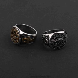 Jewellery Hot selling Fashion Egyptian Pharaohs Eye of Death Male and Female Personality Titanium Steel Ring