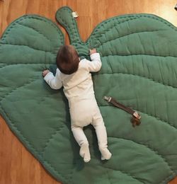 leaves shape Floor Carpet Baby game blanket Cotton Climbing Pad Play Mats baby Cart blanket Children039s room decoration Q11205093107