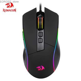 Mice Redragon Lonewolf G105 RGB USB wired gaming mouse 8000 DPI 8-button microphone programmable for ergonomics Y240407