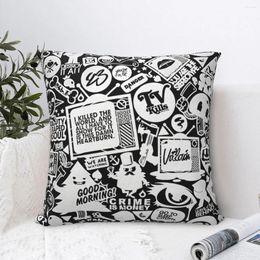 Pillow Black And White Assorted Characters Throw Case Decor PUI Guinea Pig Cart Backpack Cojines Covers DIY Soft