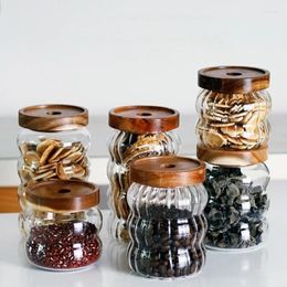 Storage Bottles Airtight Containers For Food Container Cereals Glass Pots With Lids Mason Jar Sugar And Tea Jars Lid