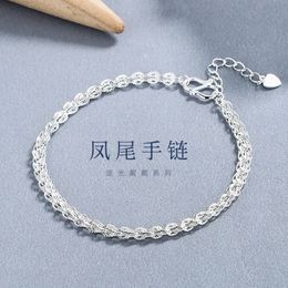 Fengwei Pure Sier Bracelet Female Instagram Small And Design Best Friend Handicraft New Gift