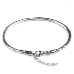 Charm Bracelets Simple High Quality Stainless Steel Chain Bracelet For Men Women Trendy Jewellery Gifts
