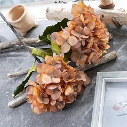 Decorative Flowers Fake Plant Realistic Simulated Hydrangea For Home Decor Weddings Fade-resistant Artificial Flower Beautiful Outdoor