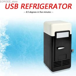 Freezer Portable 5V desktop USB electric refrigerant multifunctional practical mini car beverage cooling and freezing machine Y240407