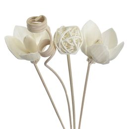 5PCS Artificial Flowers Rattan Stick Reed Diffuser Fragrance Aroma Sticks Diy Ornaments Home Decor 240407