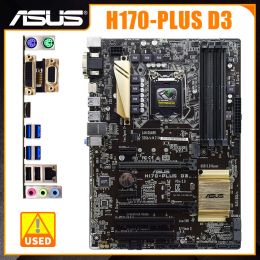 Motherboards LGA 1151 Motherboard ASUS H170PLUS D3 H170 Motherboard DDR3 64GB RAM Core i7 7700K 6700K Processor Intel H170 M.2 PCIE 3.0 ATX