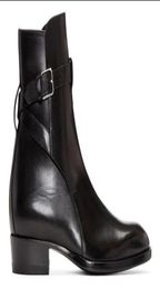 Men Wyatt Biker Boots Stacked Heel Genuine leather Anke Boot Men Battle Booties Plus Size 384671738109055095