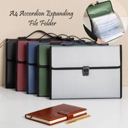 File A4 Multilayer Folder Largecapacity Accordion Expanding File Folder Tote Bag for Office Storage Briefcase Document Organiser